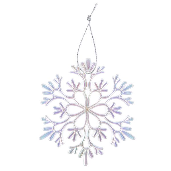 Елочная игрушка 9.5 см, 5 шт, №01 снежинка, Snoweekon SNW-D192