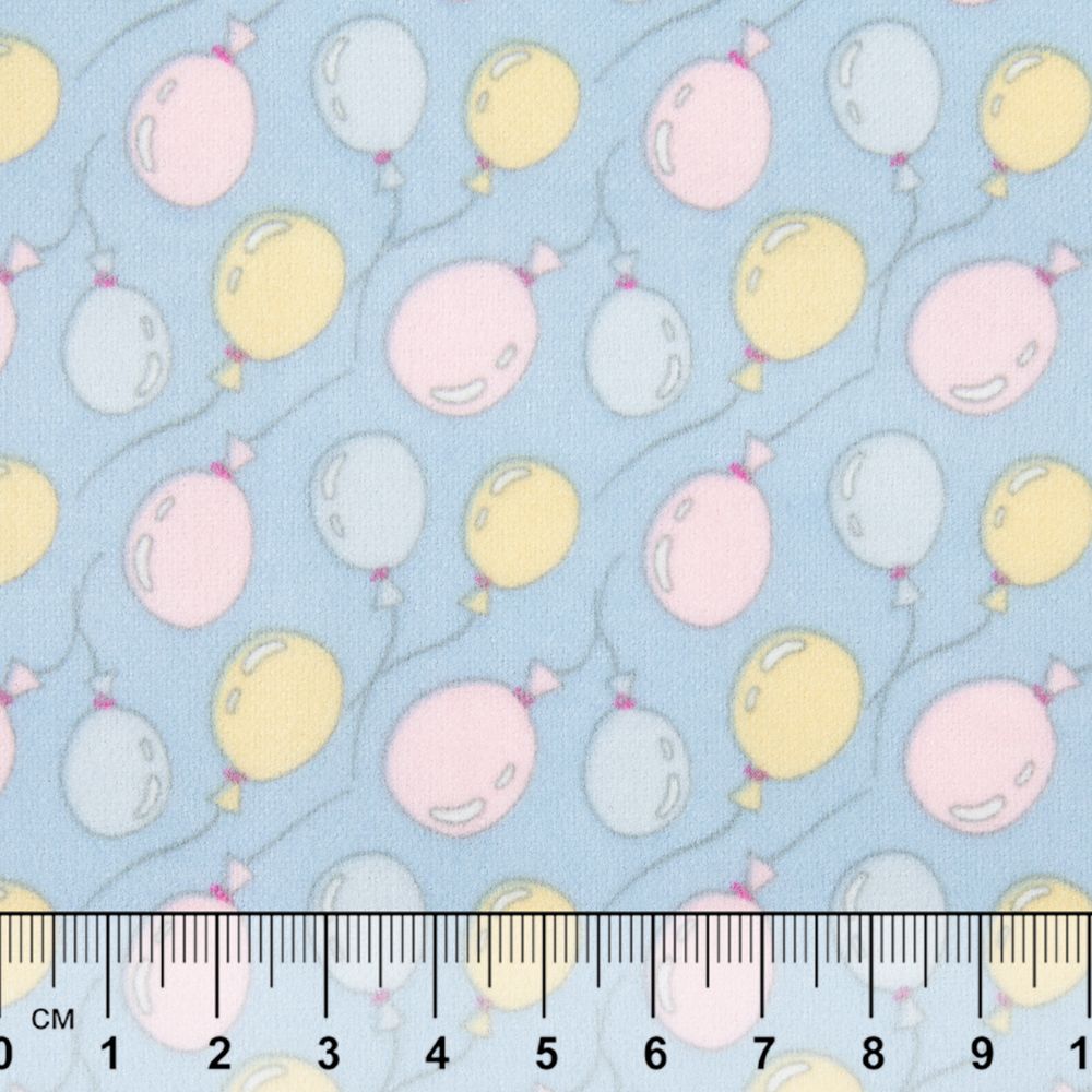 Ткань для пэчворка Peppy Молочные сны фланель, рулон 112 см / 5 метров, МС-25 голубой, Peppy