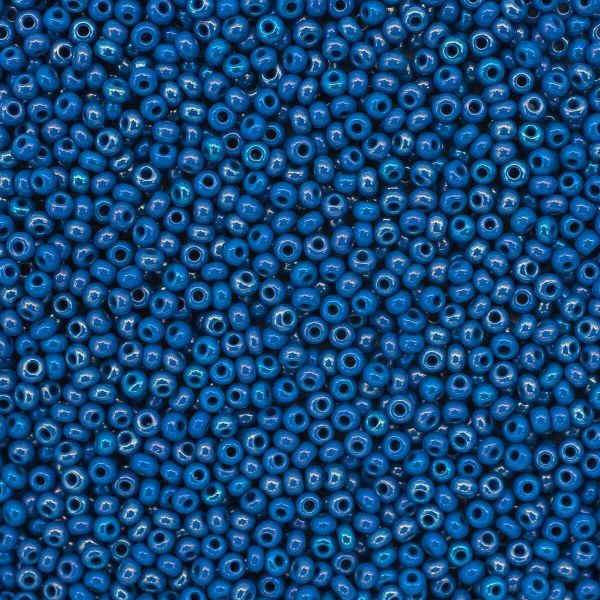 Бисер Preciosa непрозрачный с радужным покрытием 10/0 (34210), круг.отв, 50гр