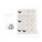 Пуговицы джинсовые ⌀15 мм, фиксированная ножка, металл, TBY-1356 никель уп.20 шт