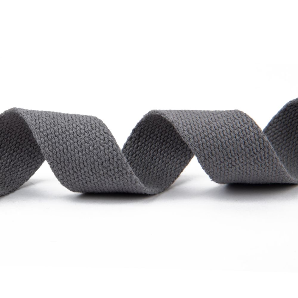 Стропа (ременная лента) 30 мм / 10 метров, толщ. 1.92 мм, [24.75 г/пог.м], 100% х/б, серый, Gamma G301C