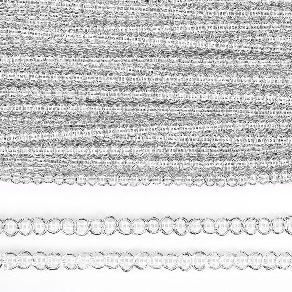 Тесьма отделочная 5 мм, 919 цв.серебро уп.45.7м