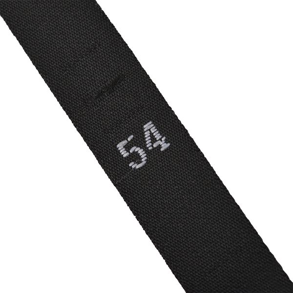 Этикетка-размерник жаккардовая тафта, размер 54 черный 10х32 мм, 500 шт