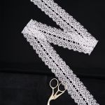 Кружево вязаное (тесьма) 48 мм / 13.72 метра, хлопок, белый, 3AR3370