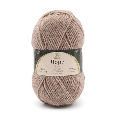Пряжа Камтекс Лори / уп.5 мот. по 50 г, 170 м, 007 лен, 625650-2