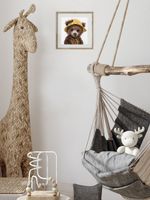 Набор для вышивания нитками Klart 8-584, Мишка пчеловод, 14.5х14.5 см