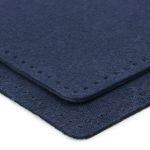 Заплатки пришивные из замши, квадрат 8см с перфорацией, 2 шт, 100% кожа, 22 темно-синий, 59122