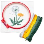 Набор для вышивания нитками Hobby&Pro Kids, Одуванчик 19х19см