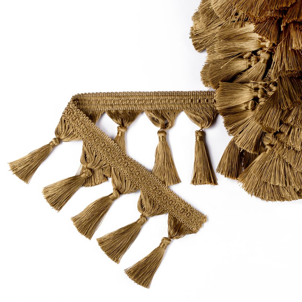 Бахрома отделочная 95.0 мм / 25 метров, с кистями, 253 песочный, Gamma 2030