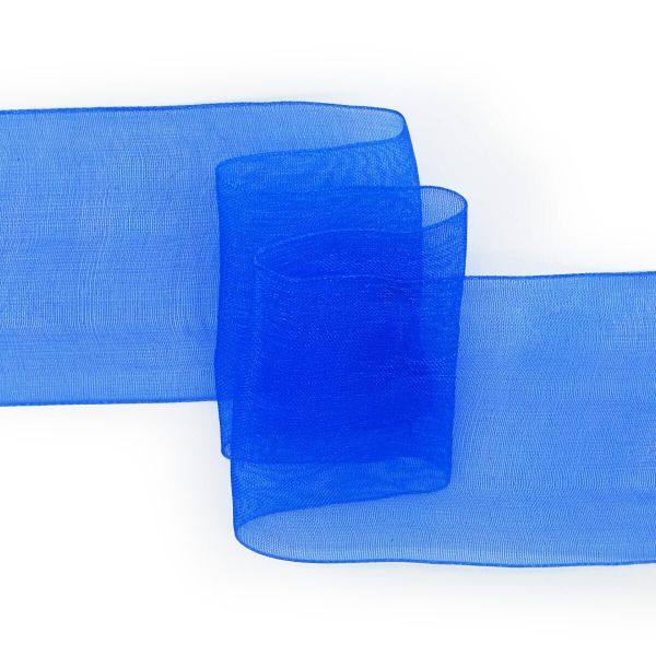 Лента капроновая (органза) 50.0 мм, 22.86 м, 164 синий