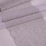 Кружево бельевое эластичное 240 мм / 13.72 м, цв. C154 св.серый