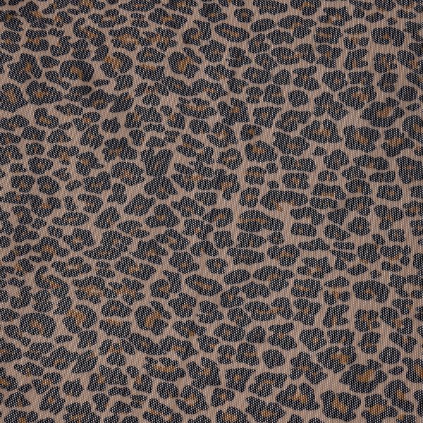 Сетка бельевая эластичная 100 г/м², шир.160 см / 3 метра, принт Леопард /SZ025816.06/