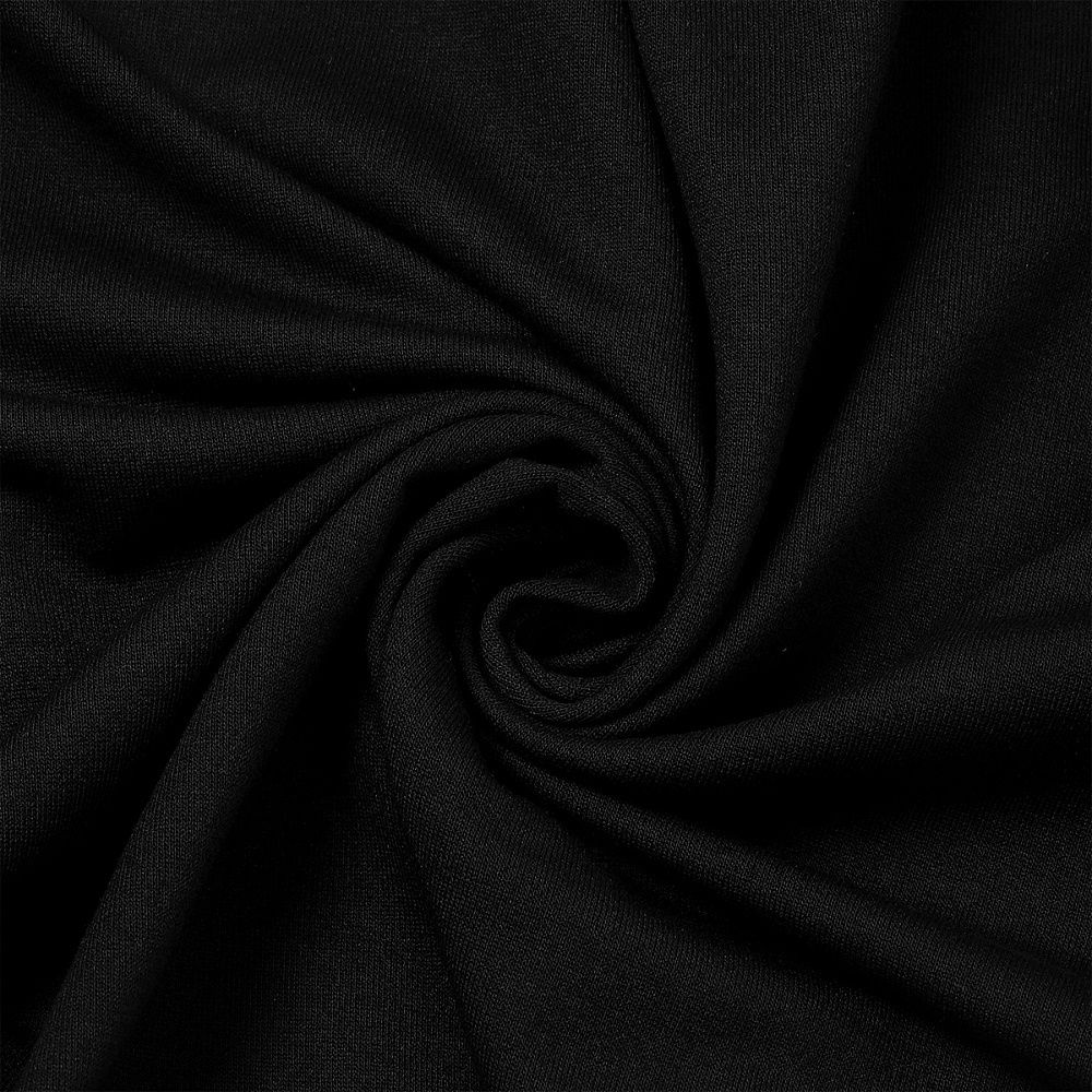 Футер 2-нитка петля поливискоза стрейч 220 г/м², 160 см / 3 метра, ФУТ2Х.TBY.ПЭ-ВИС.ЧЕР.3, цв.черный