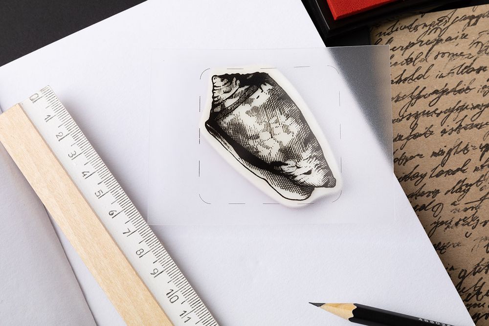 Штамп 5.8х5.8 см, 05 Ракушка, Mr.Painter TSM-03