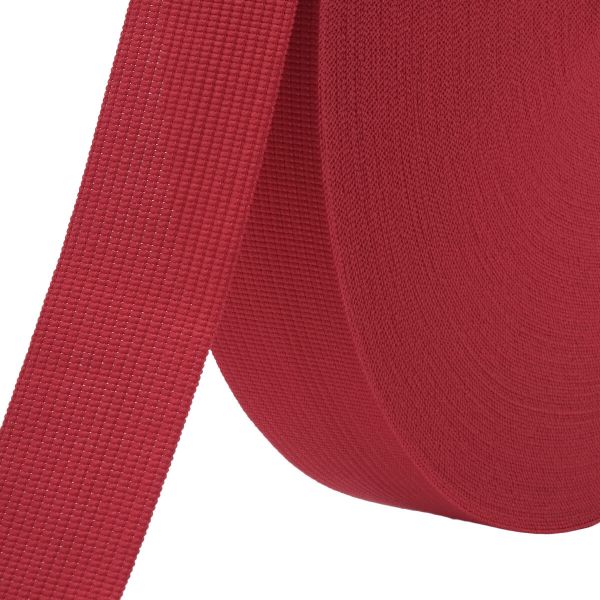 Тесьма (лента) окантовочная 26 мм / 50 метров, 7.8 г/м, 115 красный