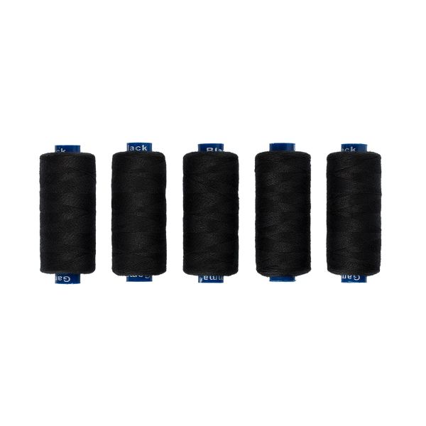 Нитки швейные бытовые Gamma 40/2, 365 м / 5 кат, 000 черный