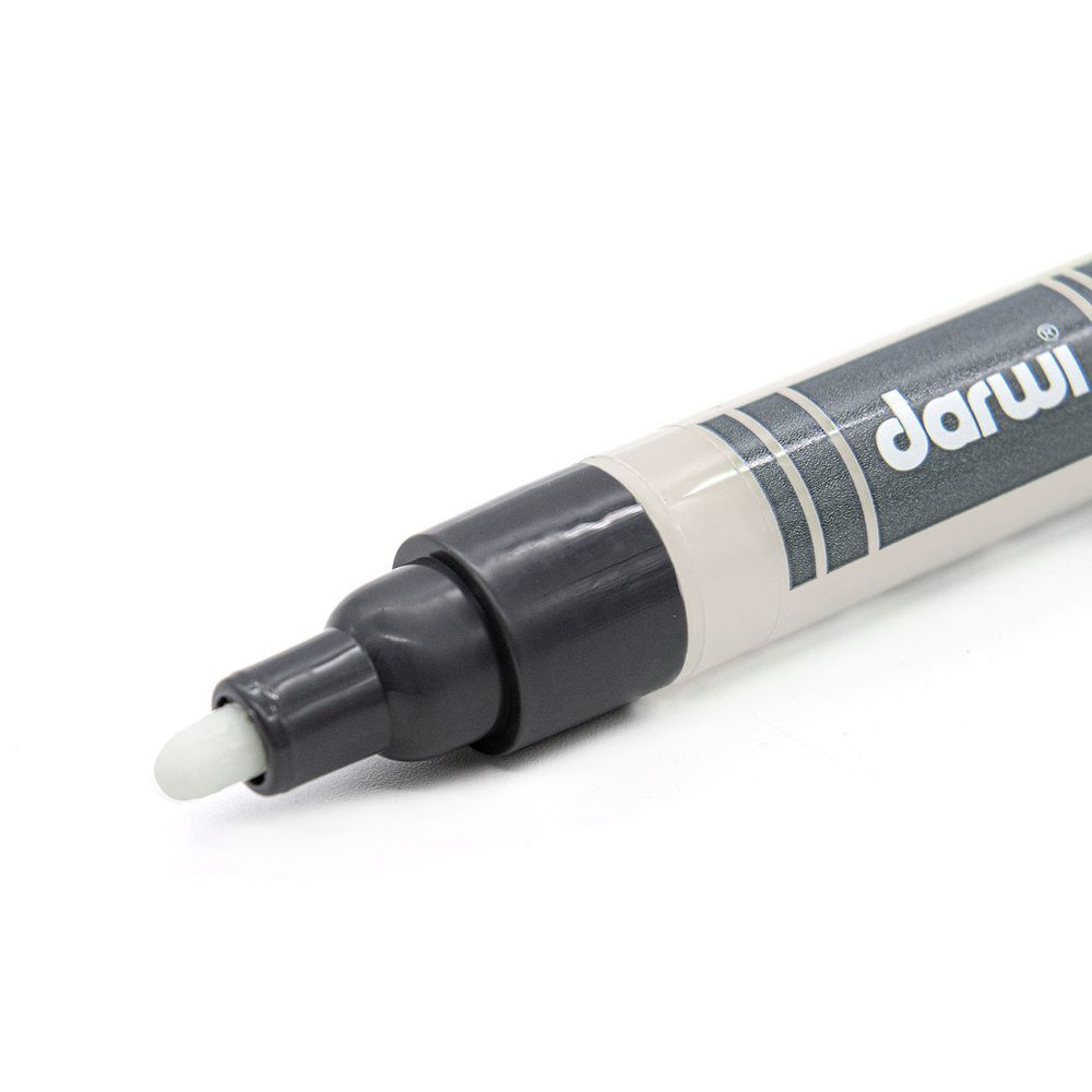 Маркер акриловый Darwi Opak, 3мм, укрывистый, 010 белый