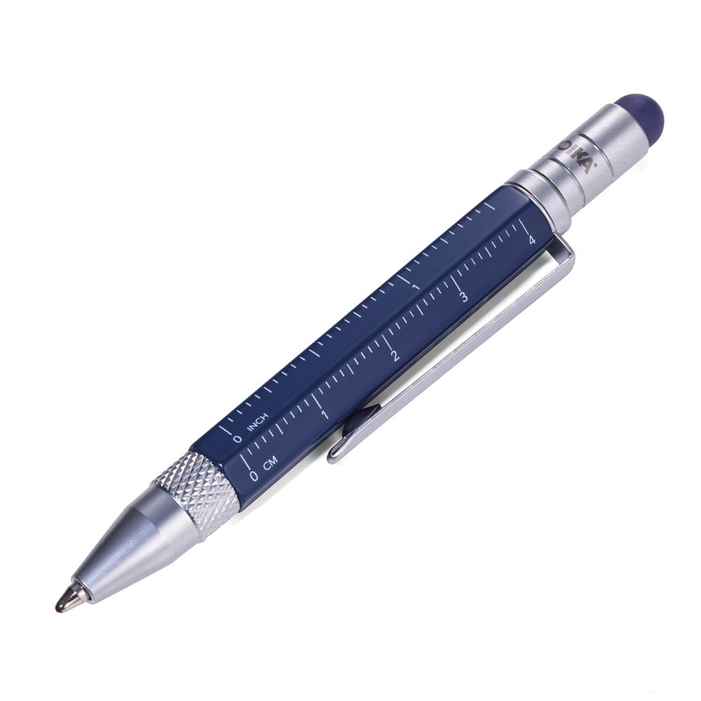Ручка шариковая Troika многофункциональная Construction Liliput, металл, 8.2х0.8х1.1 см, синий
