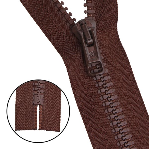 Молния трактор Arta Т6 (6 мм) 1 зам., н/раз., 18 см, цв. 066 св.коричневый, уп.10 шт