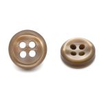 Пуговицы 4 прокола 17L (10,5мм), пластик (col.04 коричневый), 72 шт, CN 2801