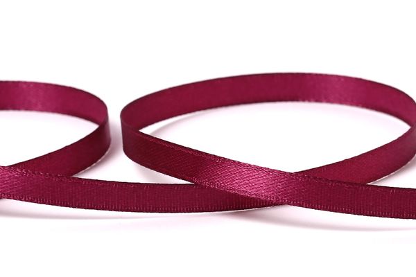 Лента атласная 1-сторонняя 6.0 мм / 33±2 метра, 030 т.бордовый, Gamma