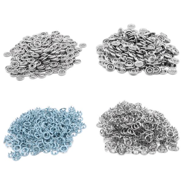 Кнопка рубашечная (джерси) открытая ⌀9.5 мм, ≈1440 шт, МЕТАЛЛ, эмаль, 185 голубой матовый, NEW STAR