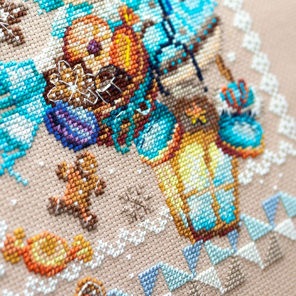 Набор для вышивания нитками Чудесная игла, Рождественские гостинцы 17х27 см