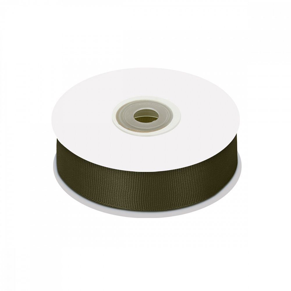 Лента репсовая (в рубчик) 25.0 мм цв. 569 хаки уп.22.86м (±1м)