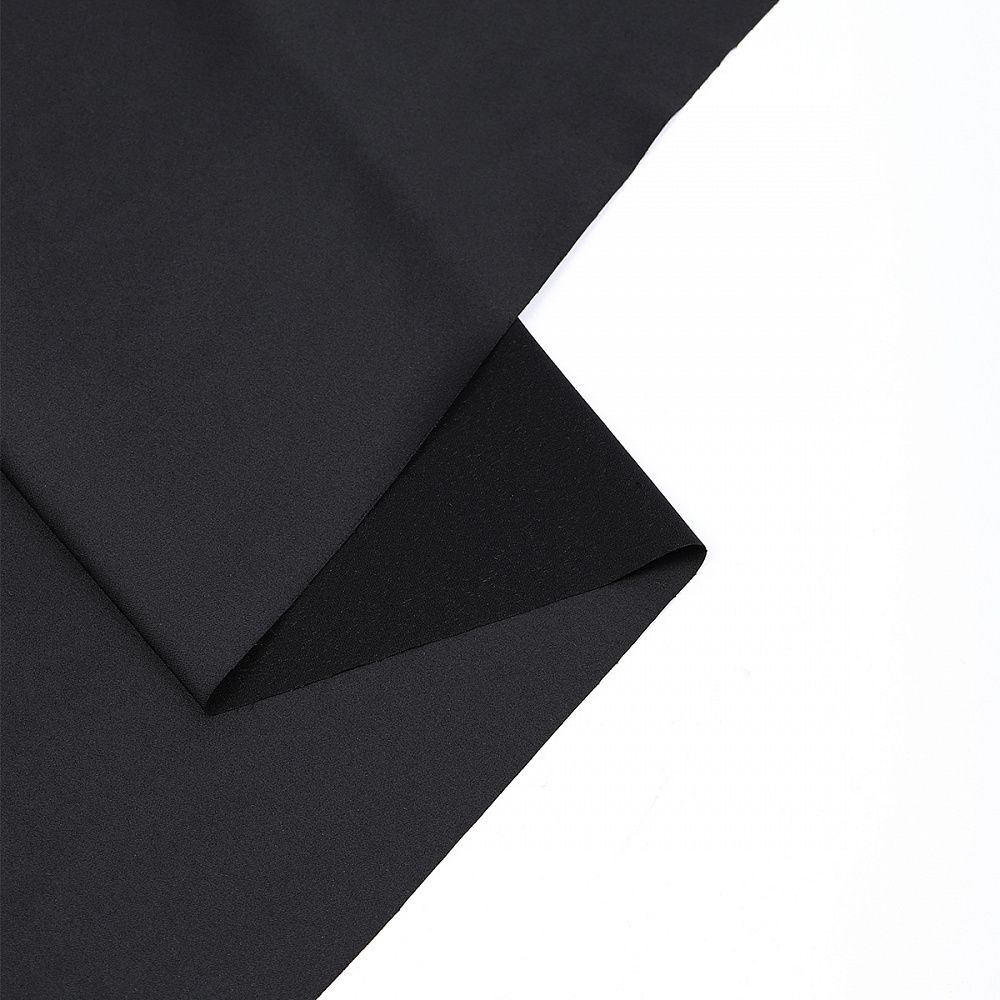 Атлас стрейч для нижнего белья 107 г/м², 125 см / 0.5 метра, 0180 цв.черный