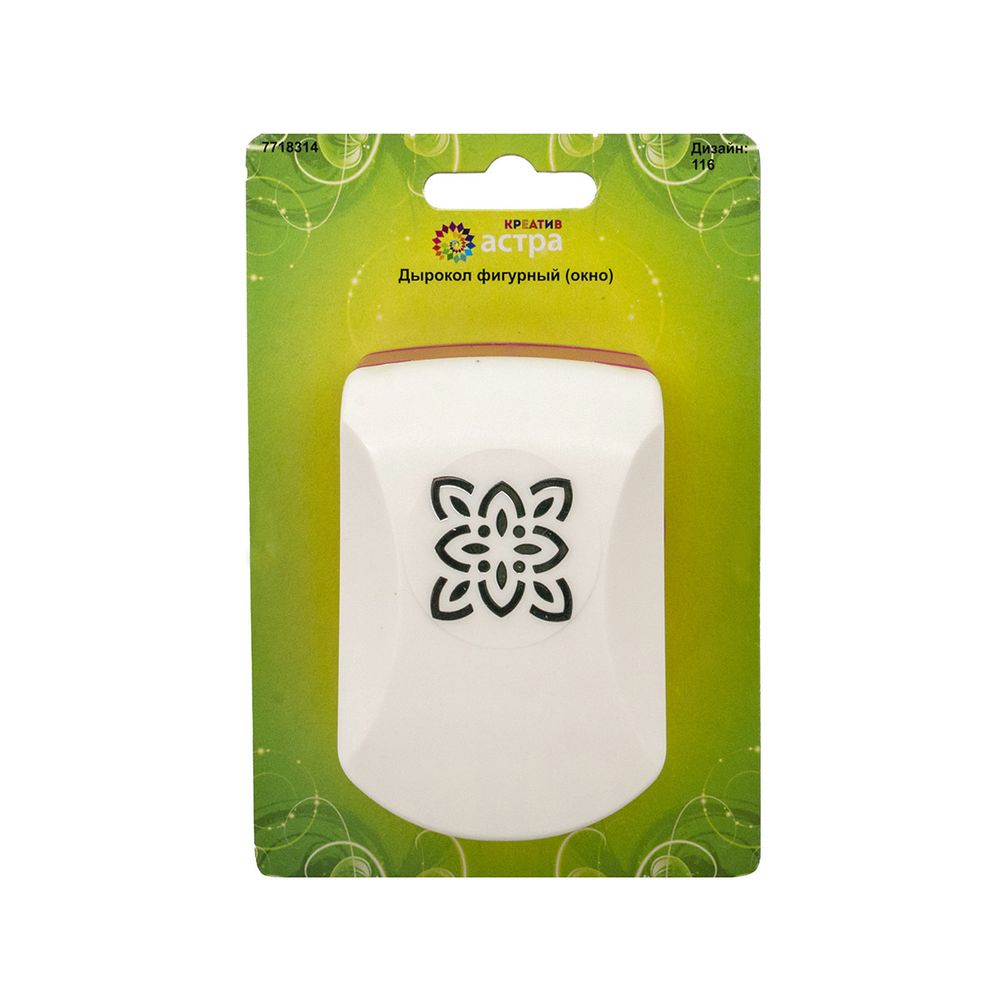 Дырокол фигурный, окно 3,2 см, Астра, 116
