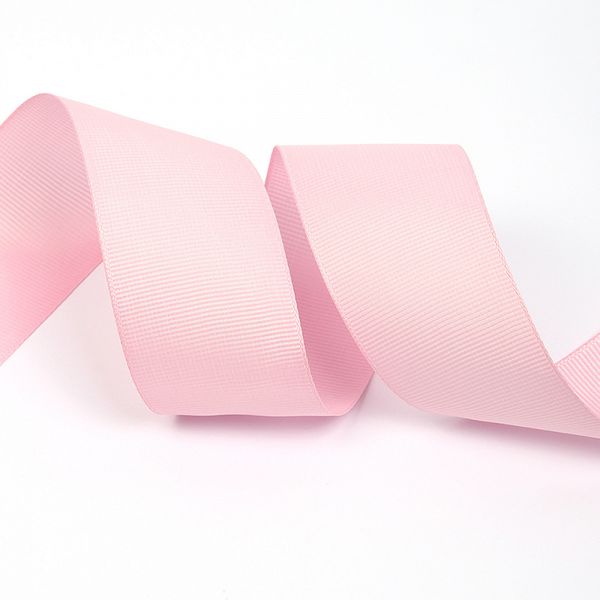 Лента репсовая (в рубчик) 38.0 мм, F133 св.розовый, уп. 27,4м