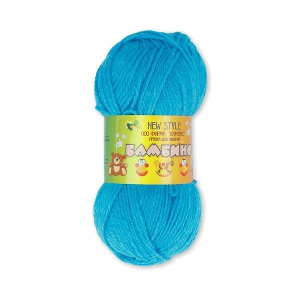 Пряжа Камтекс Бамбино / уп.10 мот. по 50 г, 150 м, цв.024 бирюза