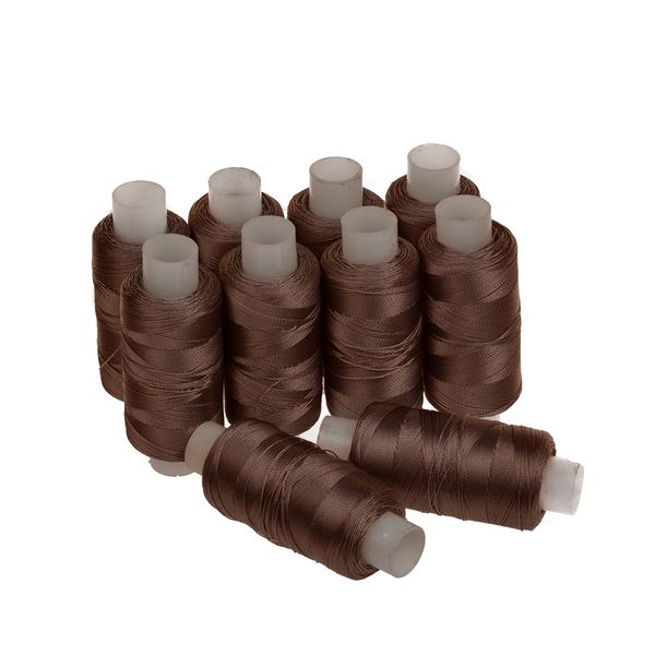Нитки капрон 50К т.коричневый 200м наб.10 катушек