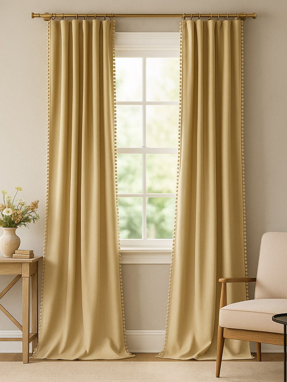 Габардин 150 г/м², 150 см / 1 метр, TBY.150277.1, цв.F277 бежевый