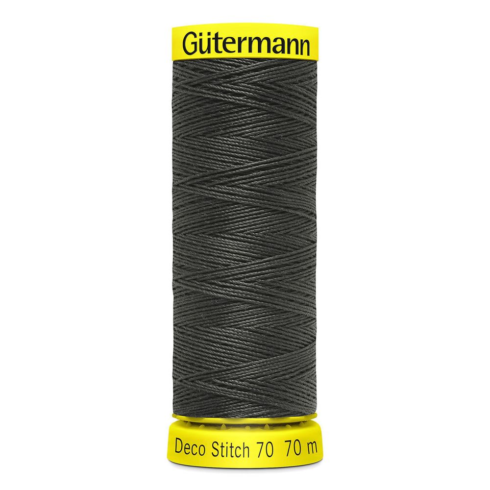 Нитки отделочные Gutermann Deco Stitch 70, 70м, 036 серый, 5 катушек