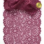 Кружево бельевое эластичное 205 мм / 3 м, TBY.YSTL00839, цв.L2925 розовый рубин, Kruzhevo