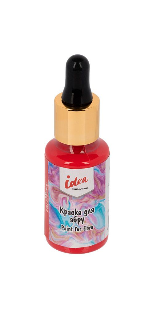Краска для эбру 30 мл, 03 Красный (Red), Vista-Artista VAEC-30