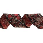 Лента (тесьма) жаккардовая 65.0 мм / 25±1 метров, рис. 9509 Клубничка, (черный) С3799Г17