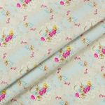 Ткань для пэчворка Peppy Весенний этюд, рулон 112 см / 5 метров, ВЭ-08 голубой, Peppy