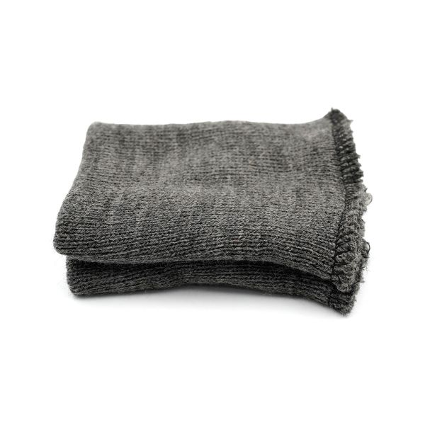 Манжеты трикотажные 8.0х9.5 см, 1 пара, средней плотности 14 кл, 1х1, В-78 асфальт, серый меланж