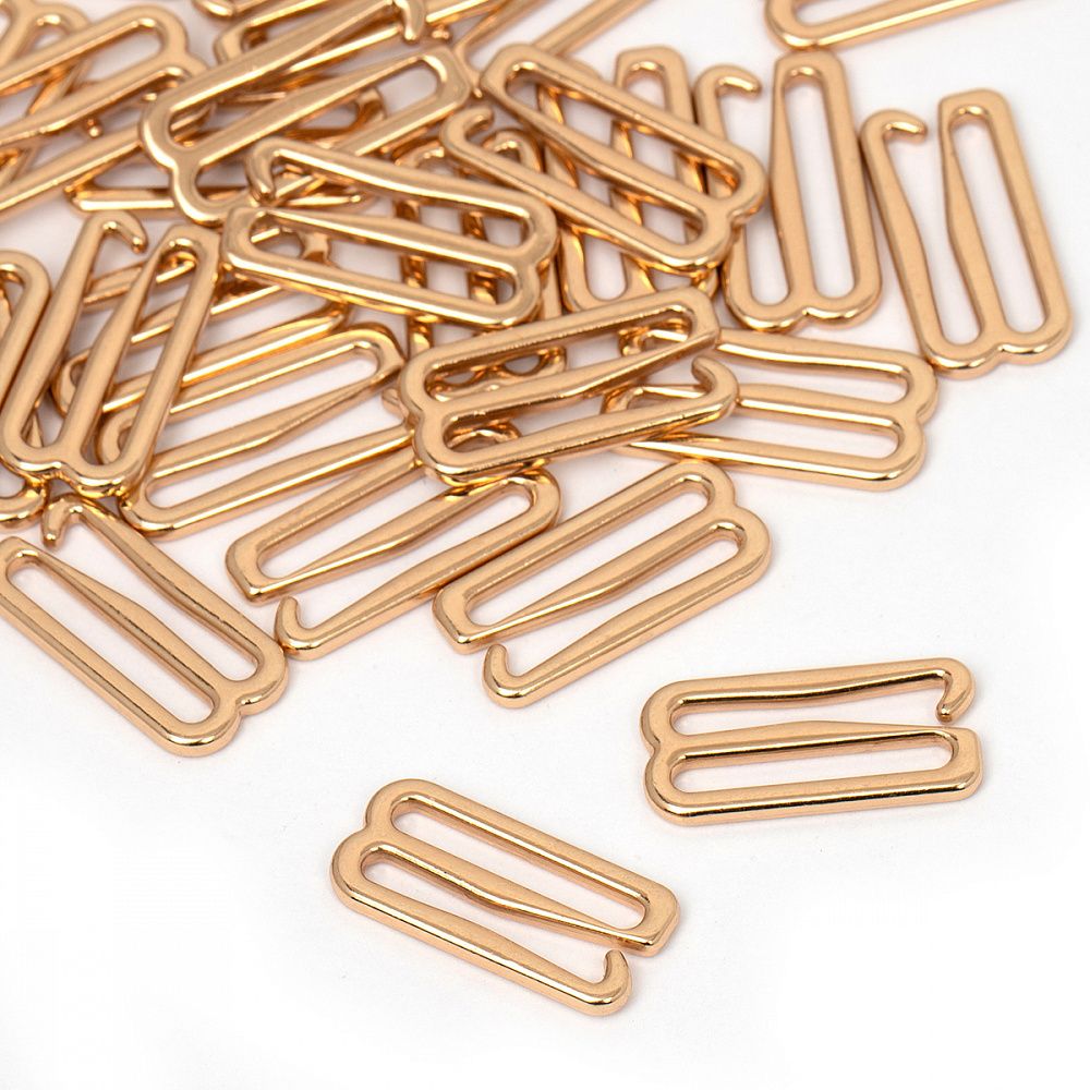 Крючки для бюстгальтера металл 18.0 мм, 918C цв.золото, уп.100 шт