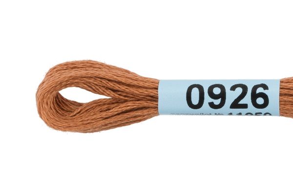 Мулине Gamma 100% хлопок, цв.0926 св.коричневый, 24 мотка по 8 метров