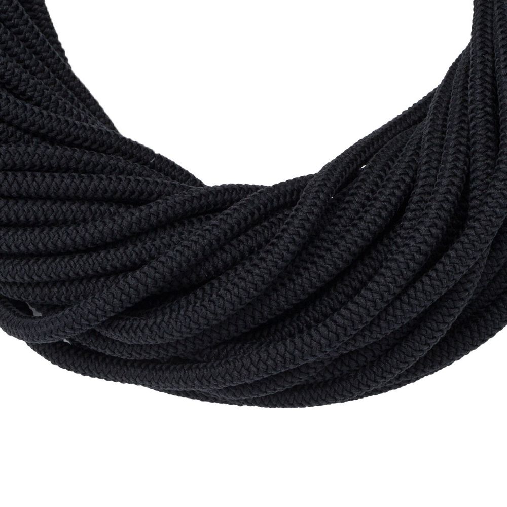 Шнур эластичный вязаный 4.5 мм / 50м (полиэстер 86%, латекс 14%) (черный), Р2691