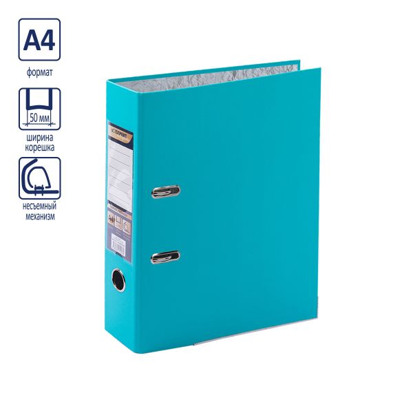 Регистратор PVC, мет.уг. 50 мм, 10 шт, Premier A4 арочный механизм, изумрудный EC10221105, Expert Complete