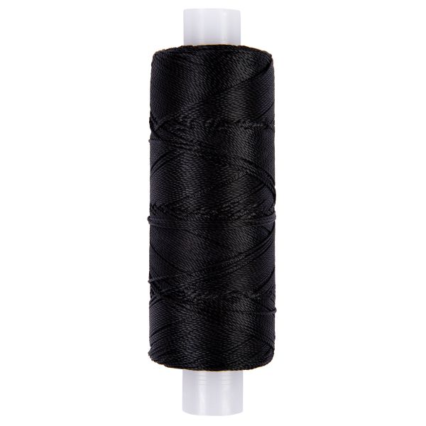 Нитки обувные капрон 7К, 200 м, 5 шт, 02 черный