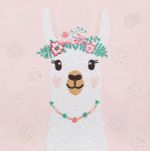 Алмазная (кристальная) мозаика Фрея, постер Лама, 20х20 см