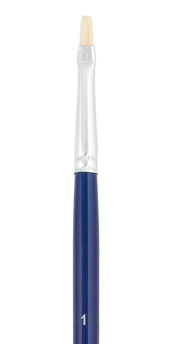 Кисть щетина №01 плоская, 5 шт, длинная ручка, 01, Vista-Artista 30012-01