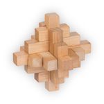 Головоломка деревянная, 1 шт, 15 связок 15 элементов, Delfbrick DLS-03