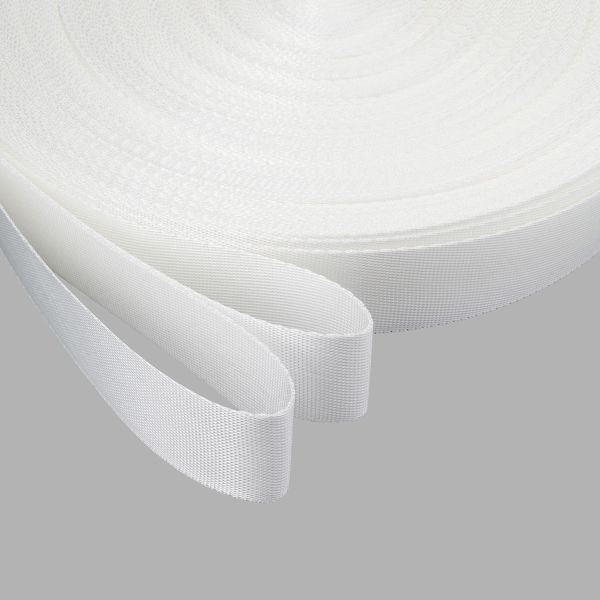 Стропа (ременная лента) 25 мм / 45.72 метра, [11.19 г/пог.м], белый, 3Al356