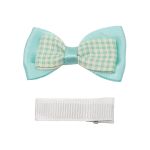 Набор Б-003 мини бантик+заколка 36мм/35мм (мятный/белый) 29354